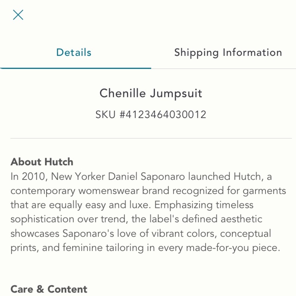 Anthropologie Hutch Chenille Jumpsuit Size M. - Picture 8 of 9